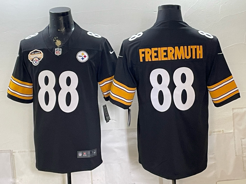 2026 Men Pittsburgh Steelers #88 Freiermuth Black Limited Nike NFL Jersey0831001